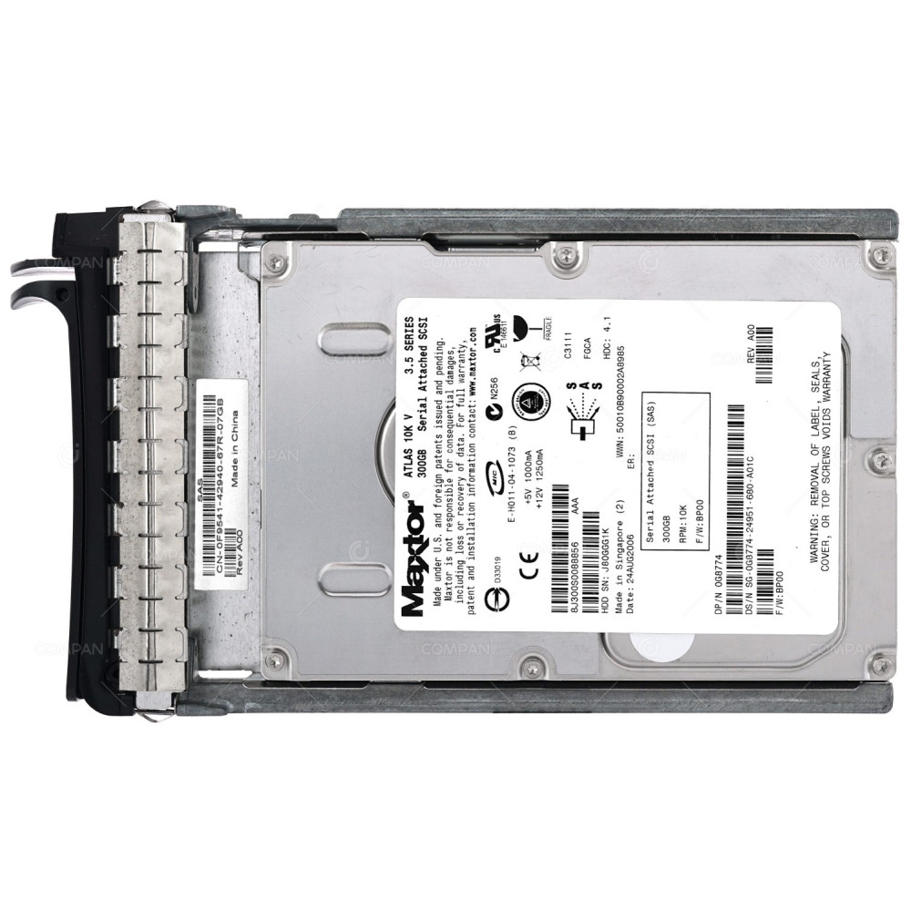 G8774 DELL HDD 300GB 10K SAS 3G 3.5" LFF HOT-SWAP